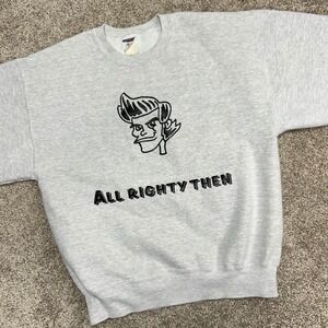 All Righty Then Ace Ventura Sweatshirt Jerzees NO‎ SIZE TAG (Large) 90s Vintage